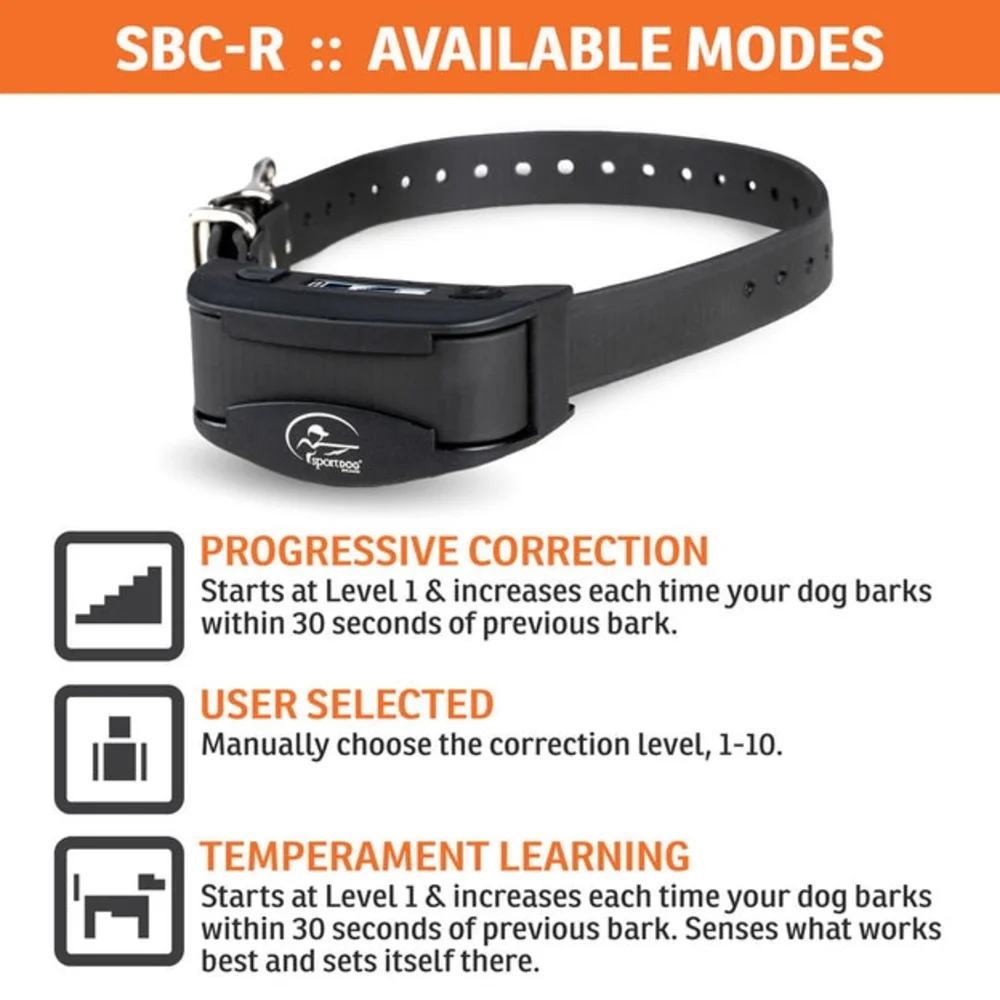 Black Rechargeable Bark Collar